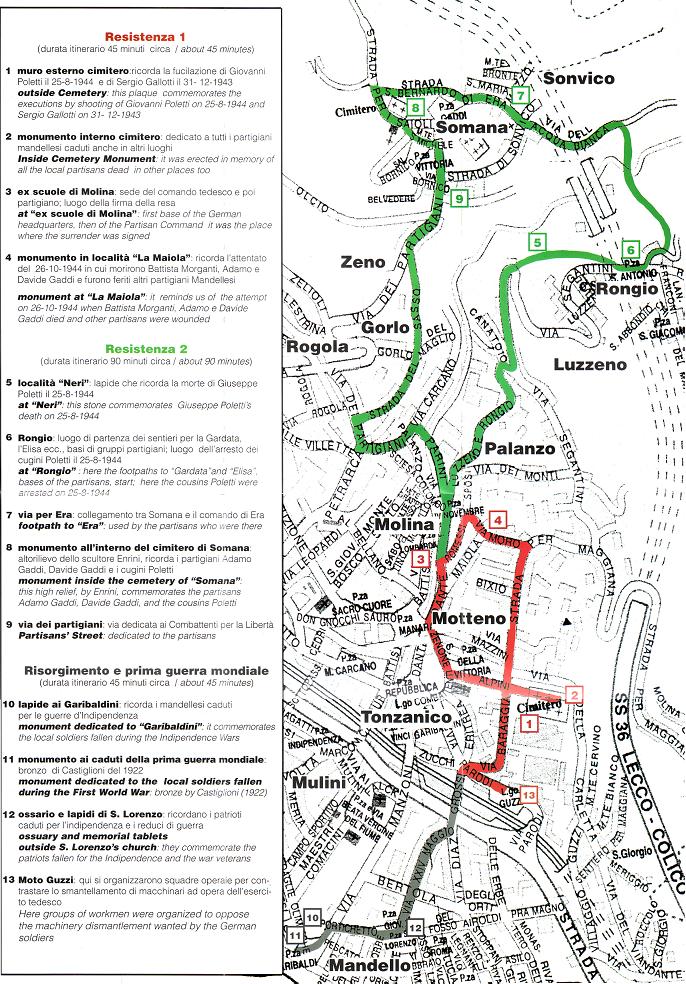 Itinerario della memoria a mandello